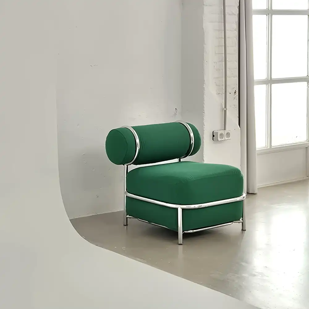 Sillón IKEA PS 2026 hinchable verde disponible en alquiler de estudio CU29 Valencia